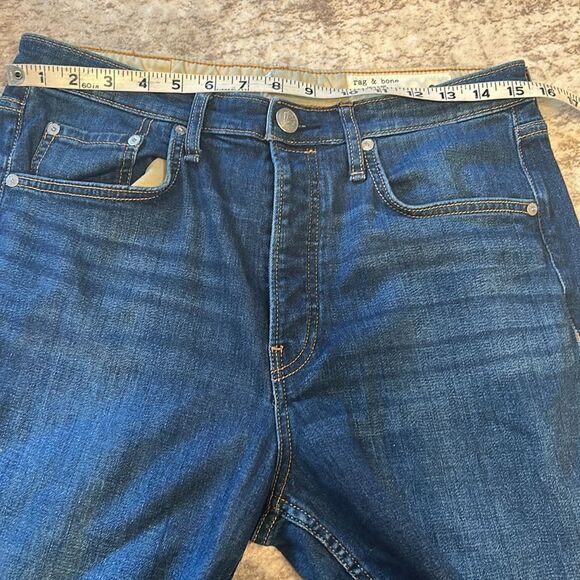 rag & bone Blue cropped Flare Wide Leg Jeans size 31 - Picture 5 of 10